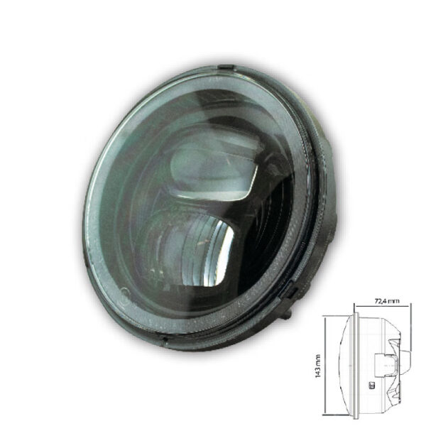 HS MOTO LED HLAVNÉ SVETLO 5-3/4" PEARL