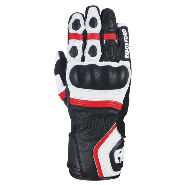 Rukavice na motocykel Oxford RP-5 2.0 bielo-čierno-červené Veľkosť: 2XL