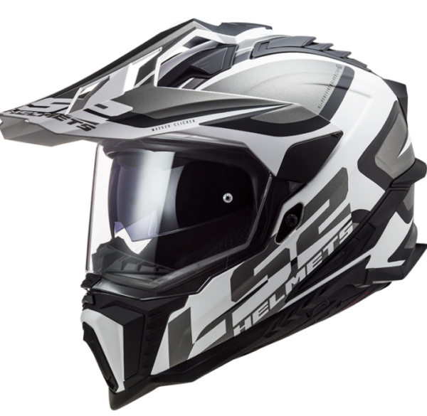 Enduro prilba LS2 MX701 Explorer Alter bielo-čierno-šedá Veľkosť: XS
