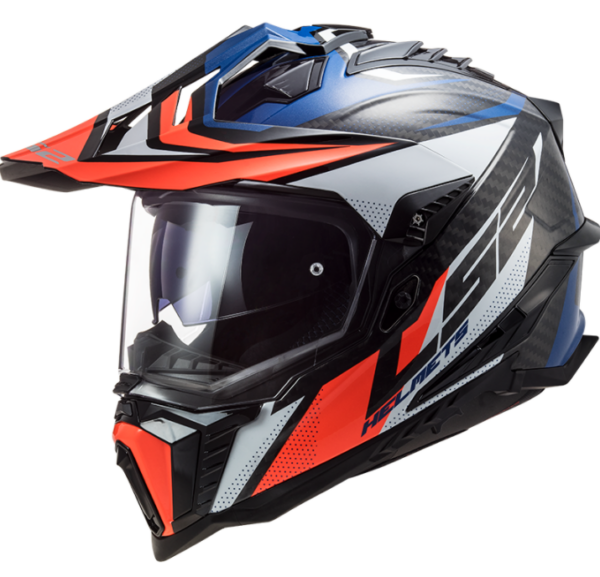 Enduro prilba LS2 MX701 Explorer C Focus bielo-modro-červená Veľkosť: M