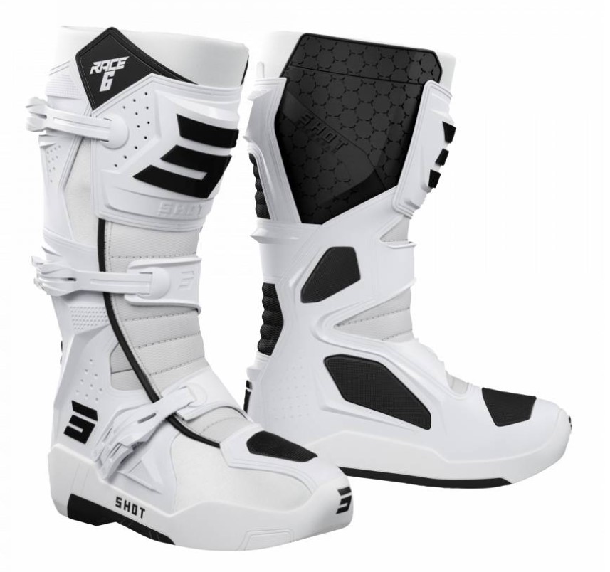Topánky na motocykel Shot Race 6 biele výpredaj Veľkosť: 41