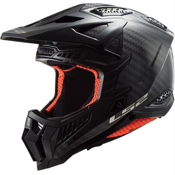 Motokrosová prilba LS2 MX703 X-Force Solid Carbon čierna Veľkosť: XS