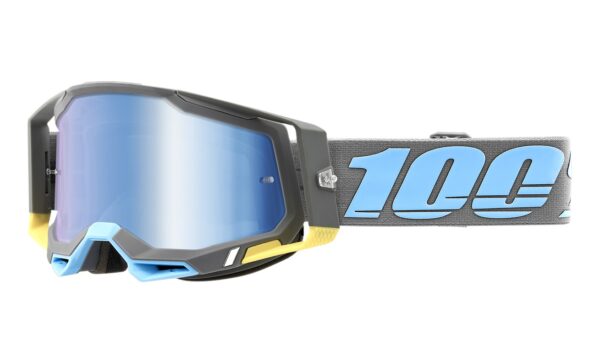 Motokrosové okuliare 100% RACECRAFT 2 Trinidad modro-sivé (modré plexi)