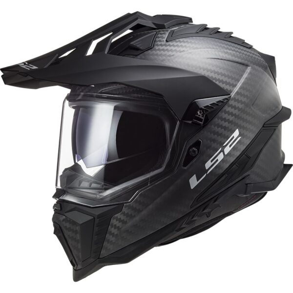 Enduro prilba LS2 MX701 Explorer C Solid Carbon čierna matná Veľkosť: S