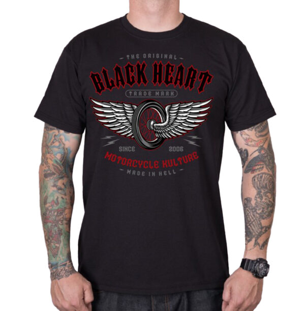 Pánske tričko Black Heart Motorcycle Kulture Veľkosť: L