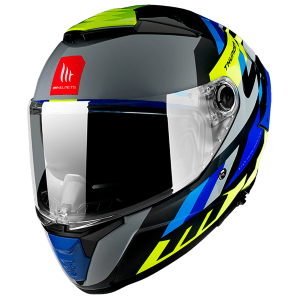 Integrálna prilba na motocykel MT FF118SV Thunder 4 SV ERGO E17 sivo-modro-zelená Veľkosť: XS