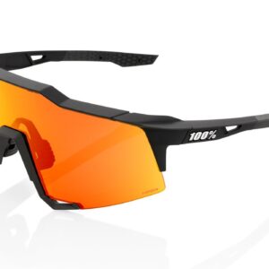 Slnečné okuliare 100% SPEEDCRAFT Matte Black čierne (HIPER červené sklo)