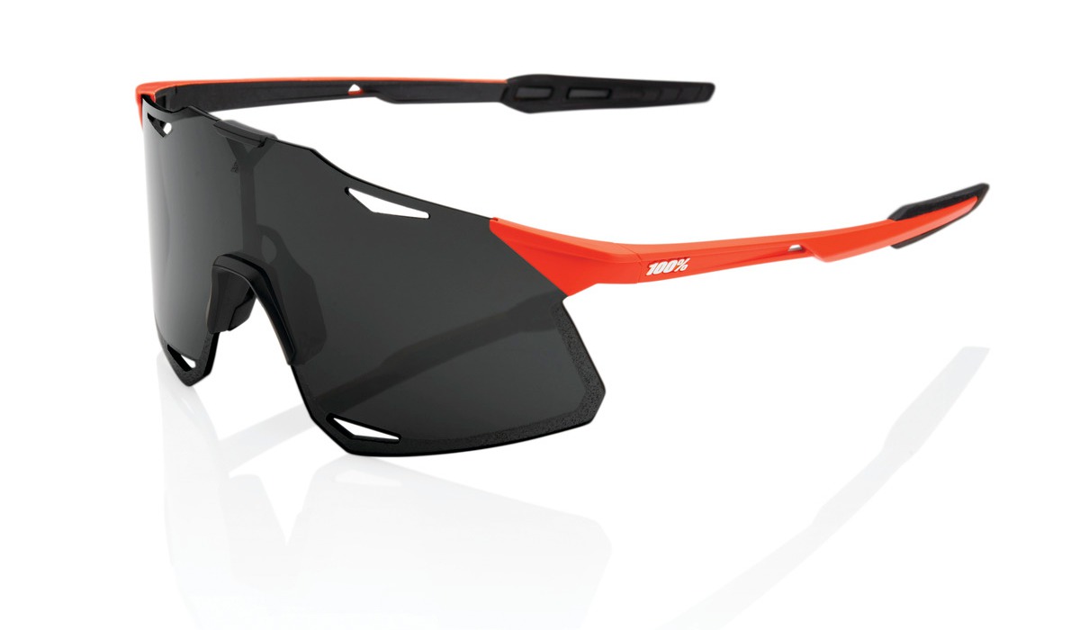 Slnečné okuliare 100% HYPERCRAFT Matte Oxyfire čierno-červené (dymové sklo)
