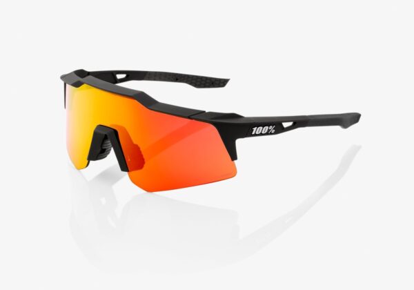 Slnečné okuliare 100% SPEEDCRAFT XS čierne (červené sklo)