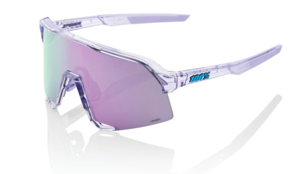 Slnečné okuliare 100% S3 Polished Translucent Levender fialové (HIPER fialové sklo)