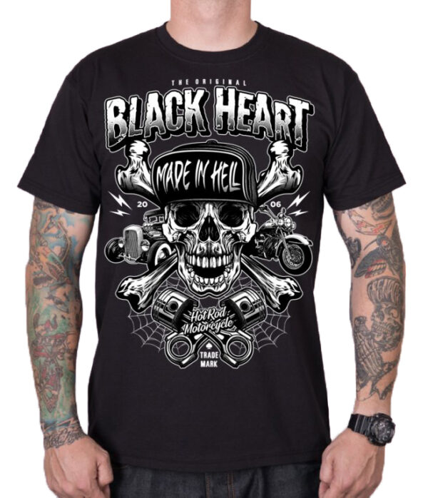 Pánske tričko Black Heart Sinner čierne Veľkosť: M