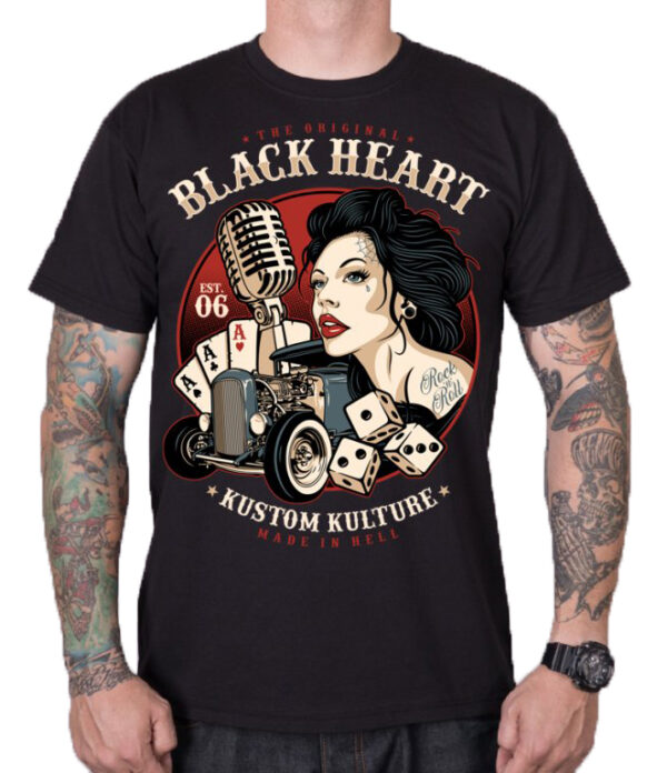 Pánske tričko Black Heart Victoria čierne Veľkosť: 2XL