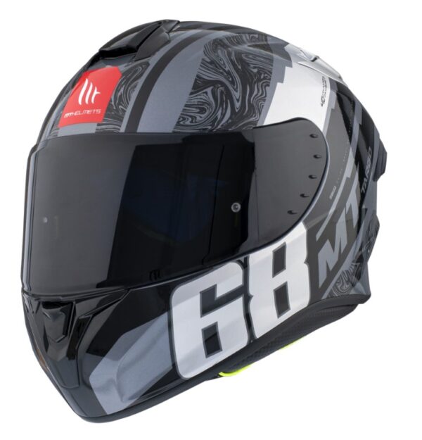 Integrálna prilba na motocykel MT FF106 Pro Targo Pro Welcome F2 sivá Veľkosť: 2XL