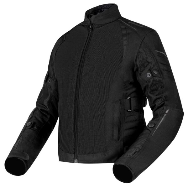 Dámska bunda na motocykel Ozone Flow čierna Veľkosť: 5XL