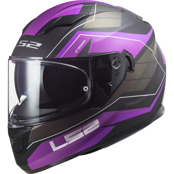 Integrálna prilba na motocykel LS2 FF320 Stream EVO Mercury titánovo-fialová Veľkosť: XS