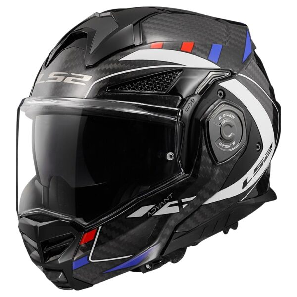 Preklápacia prilba na motocykel LS2 FF901 Advant X C Future čierno-bielo-modrá Veľkosť: XL