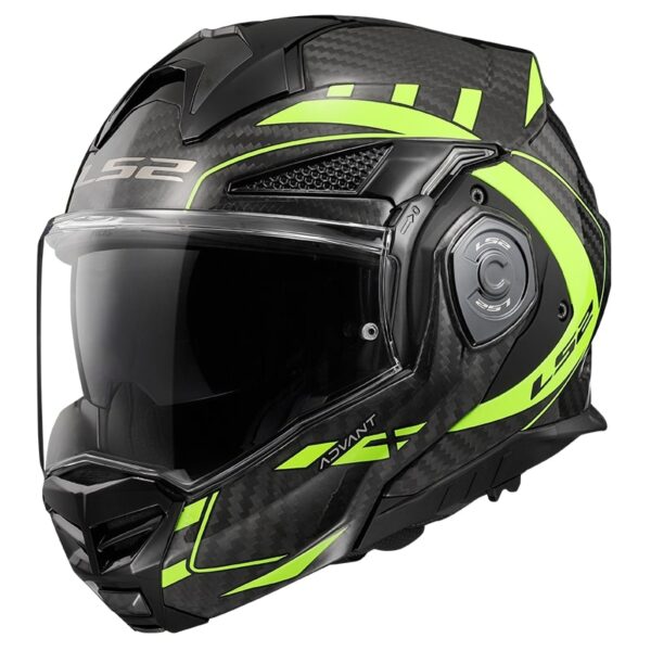 Preklápacia prilba na motocykel LS2 FF901 Advant X C Future čierno-fluo žltá Veľkosť: 2XL