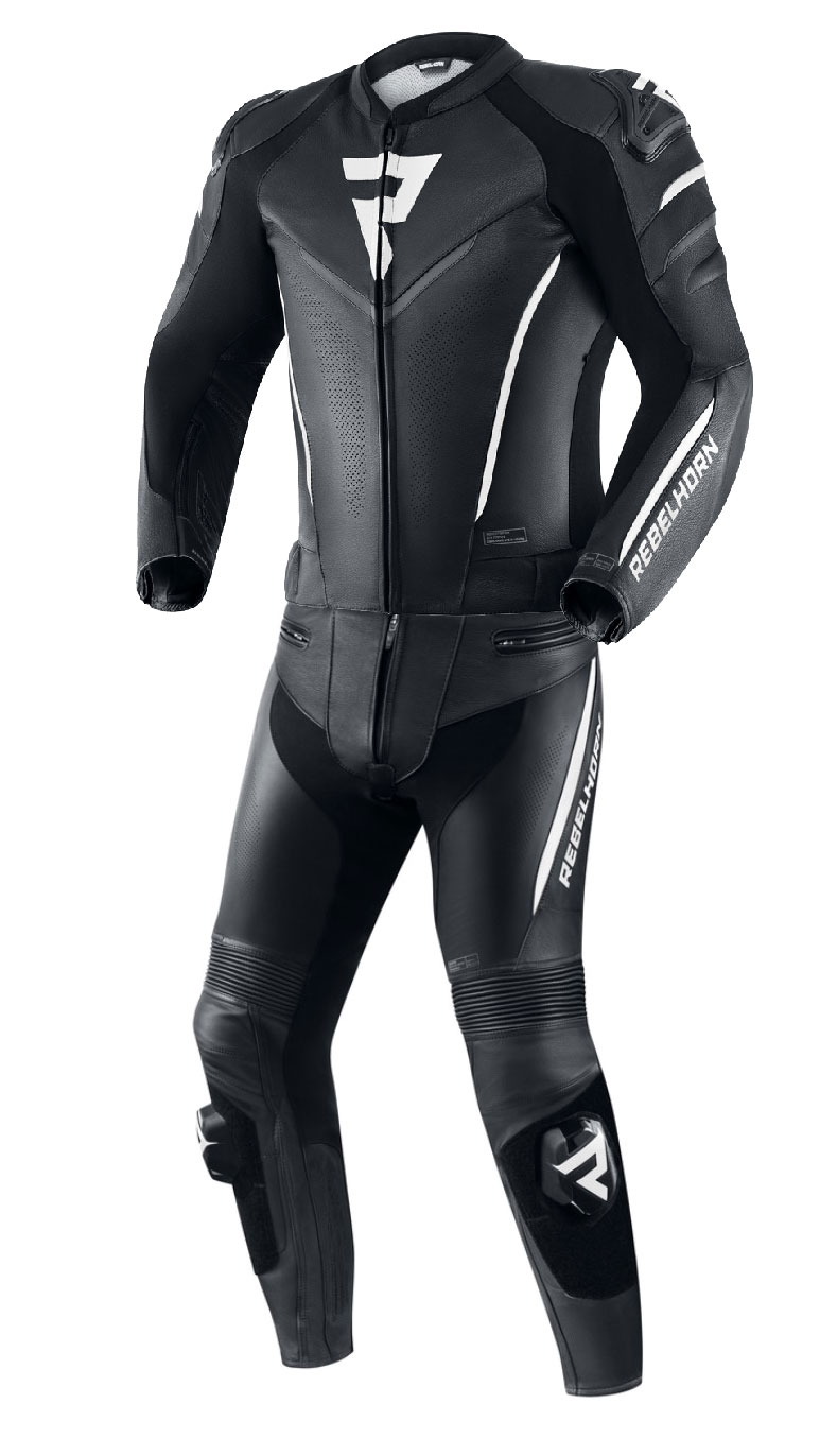 Kombinéza na motocykel Rebelhorn Fighter čierno-bielá Veľkosť: 50