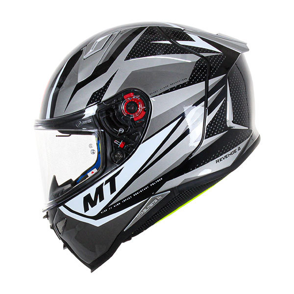 Integrálna prilba na motocykel MT FF110 Revenge 2 Kley bielo-sivo-čierná Veľkosť: L