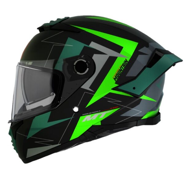 Integrálna prilba na motocykel MT FF118SV Thunder 4 SV Mountain B6 čierno-zelená Veľkosť: 2XL