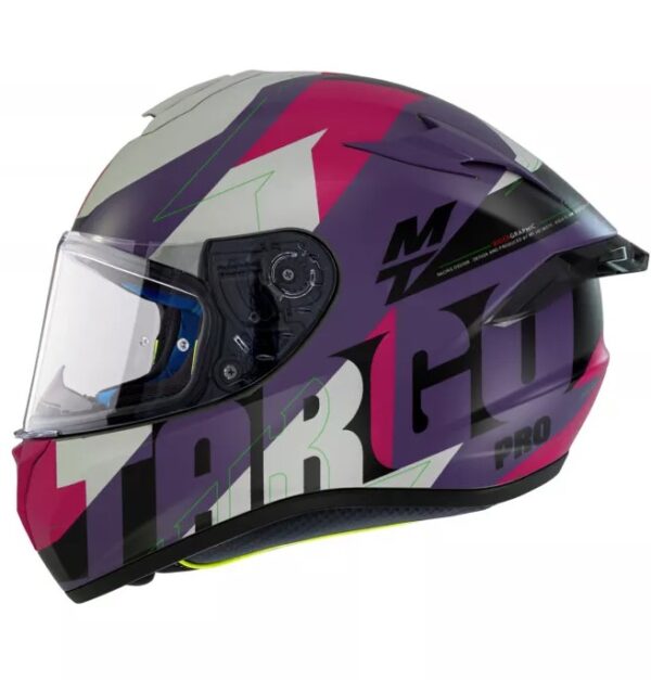 Integrálna prilba na motocykel MT Targo Pro Biger šedo-fialovo-ružová Veľkosť: 2XL