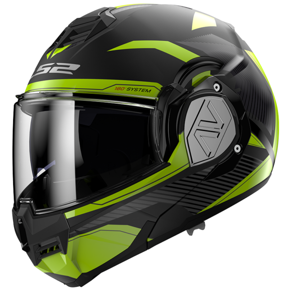 Preklápacia prilba na motocykel LS2 FF906 Advant Revo čierno-fluo žltá matná Veľkosť: M