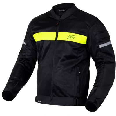 Bunda na motocykel Ozone Dart čierno-fluo žltá