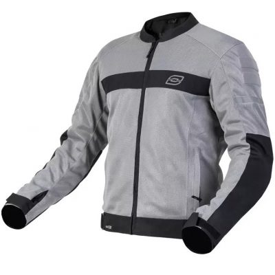 Bunda na motocykel Ozone Dart strieborno-čierna