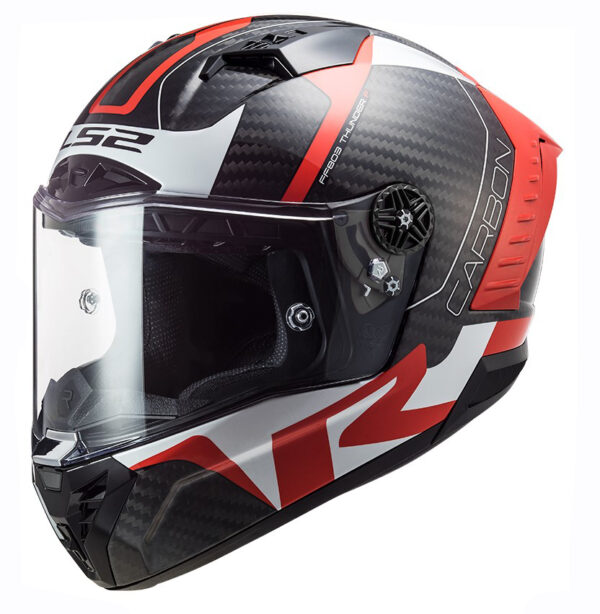 Integrálna prilba na motocykel LS2 FF805 Thunder C Racing1 čierno-bielo-červená Veľkosť: 2XL