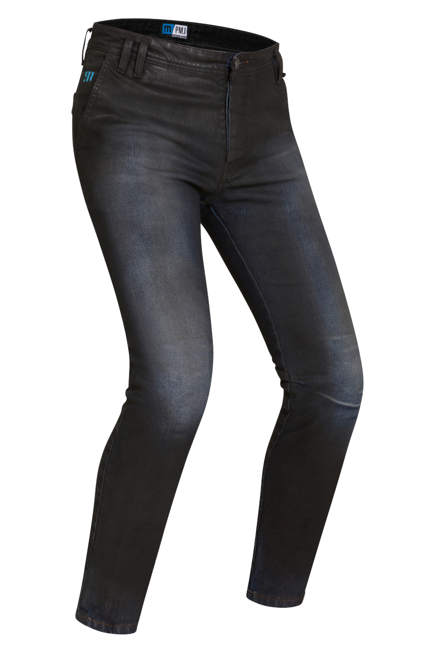 Jeansy na motocykel PMJ Russel Tarmac čierné Veľkosť: 36