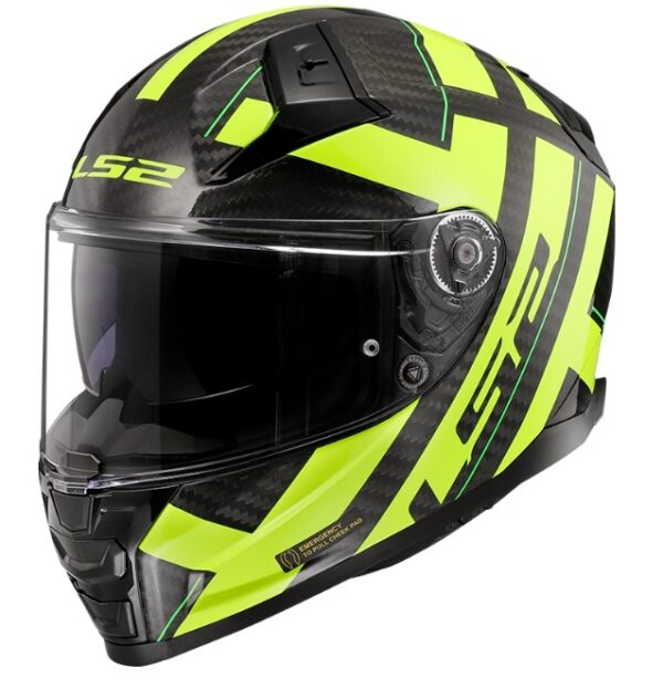 Integralna prilba na motocykel LS2 FF811 Vector II C Strong čierno-fluo žltá Veľkosť: M
