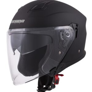 Otvorená prilba na motocykel Cassida Jet Tech čierna matná veľkosť M