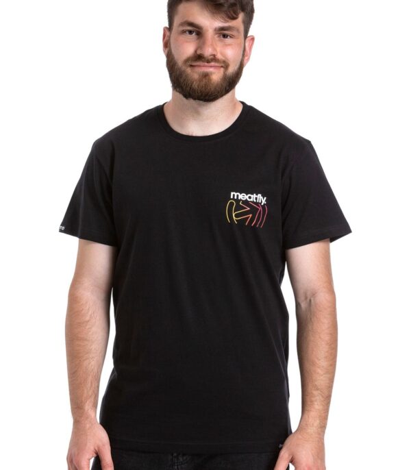 Tričko Meatfly Marmi čierne Veľkosť: 3XL