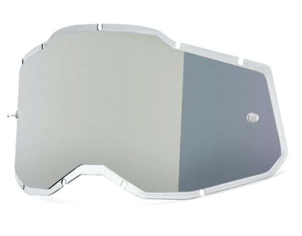 Plexi 100% Injected Racecraft 2/Accuri 2/Strata 2 strieborné zrkadlové (Anti-fog)