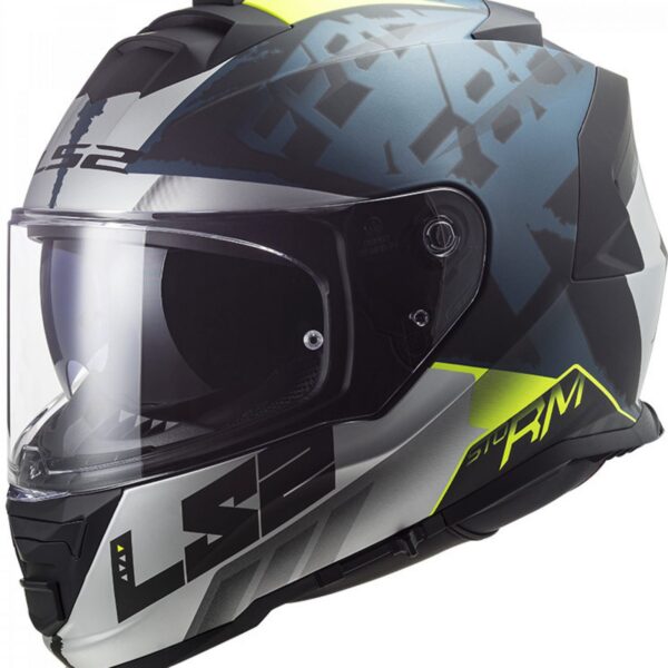 Integrálna prilba na motocykel LS2 FF800 Storm Sprinter čierno-strieborno-modrá Veľkosť: 2XL
