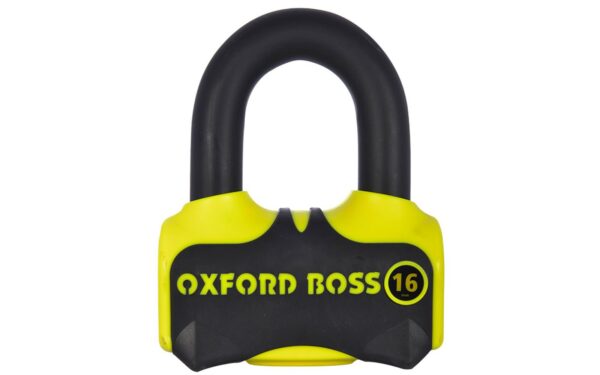 Zámok kotúčové brzdy Oxford Boss 16 žlto-čierny