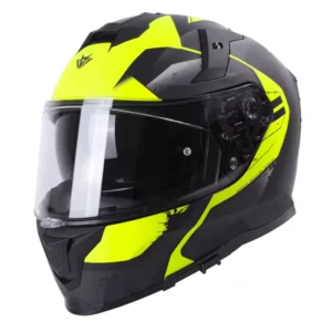 Integrálna prilba motocykel RSA Rapid čierno-šedo-fluo žltá