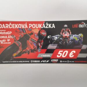 Darčeková poukážka MotoGP SIMULÁTOR 50 eur